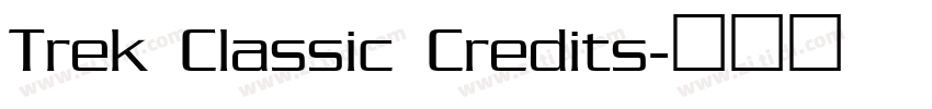 Trek Classic Credits字体转换